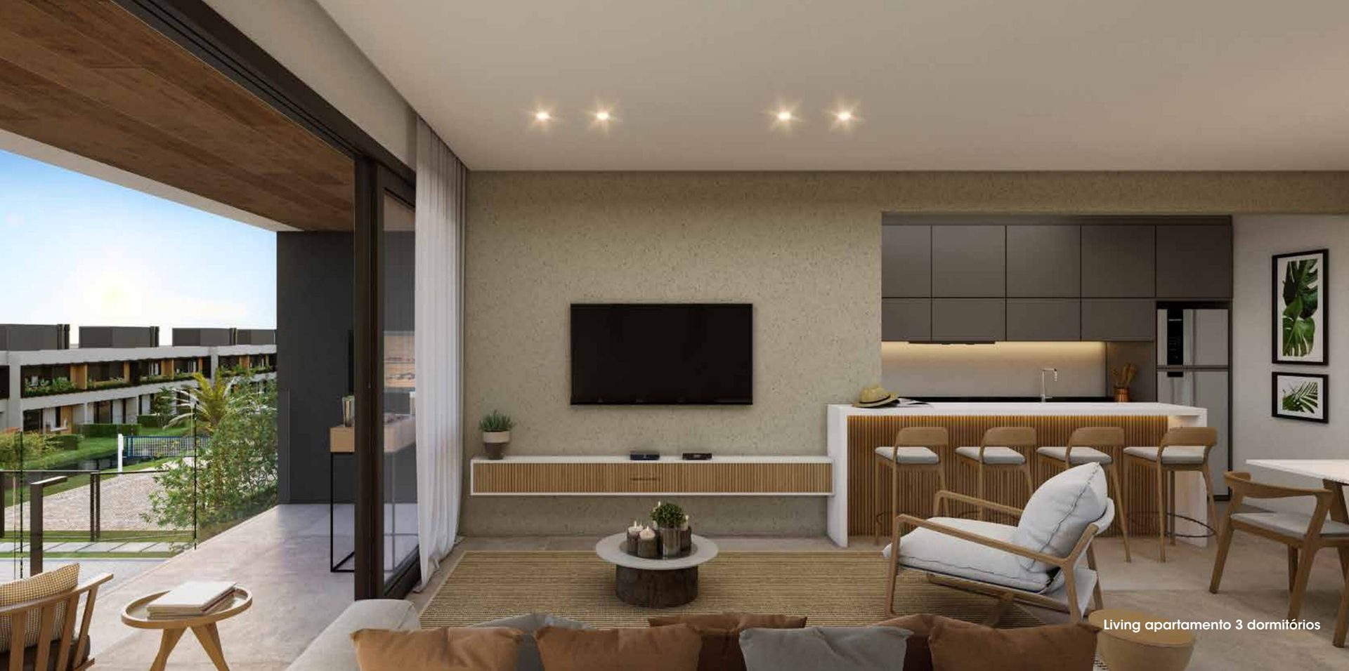 Apartamentos 2/3 dorm · 77–89m²
